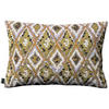 KISSENHÜLLE Cosy Home olive- weiß, 60x40 cm - Olivgrün/Weiß, Textil (60/40cm) - Dekoria