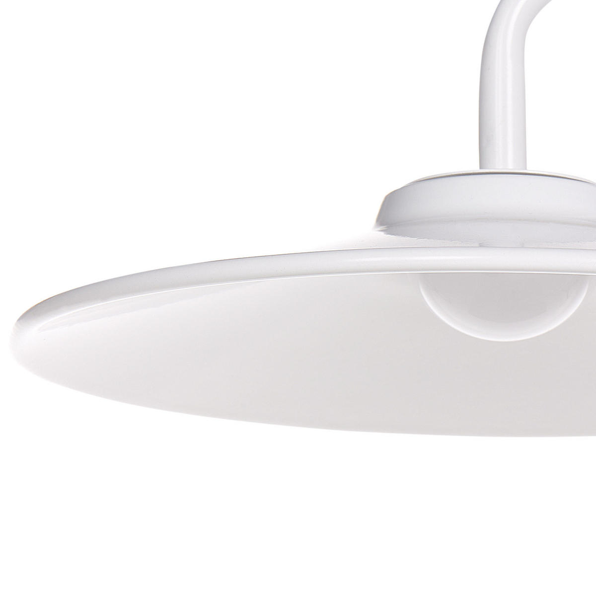 LED-STEHLAMPE Weiß Galetti - Weiß, Metall (25/55/140cm) - Beliani