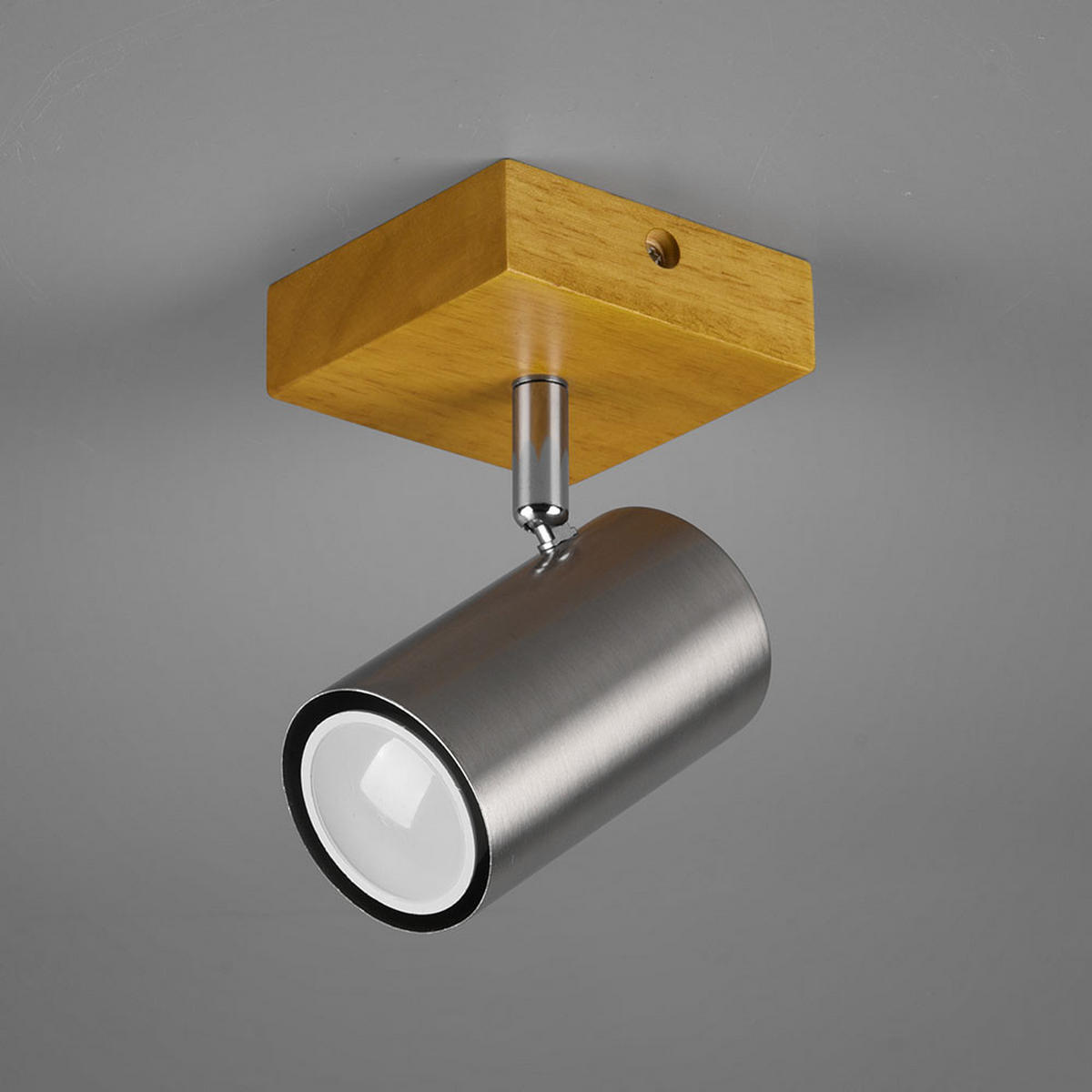 WANDLEUCHTE MARLEY Holz Silber - Silberfarben, Holz (9/16/12cm)