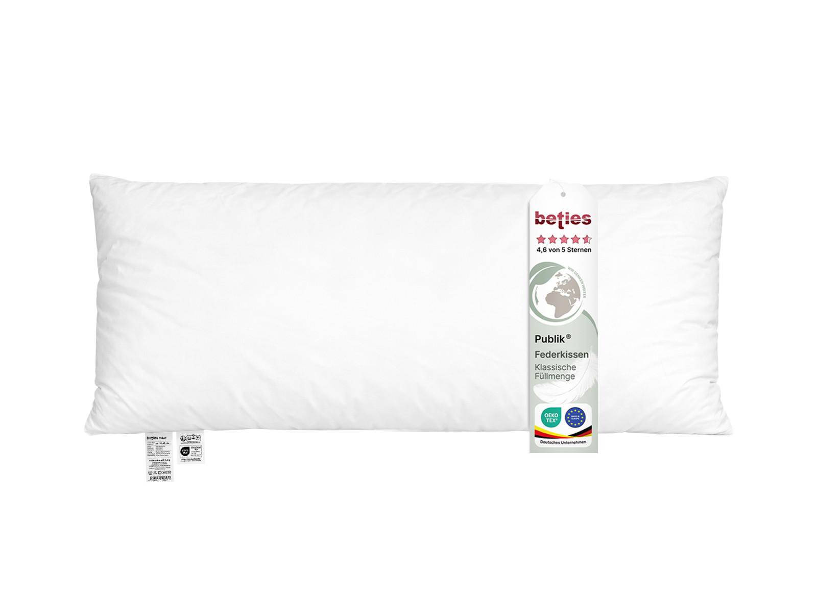 FEDERKISSEN Publik 30/70 cm - Creme, Textil (30/70cm) - beties Heimtextil