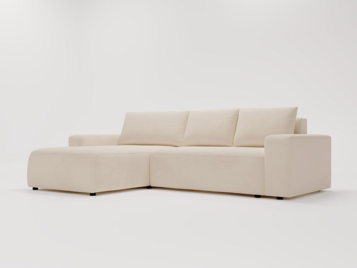 ECKSOFA Tazones Beige Links - Beige, Holz/Kunststoff (250/165cm) - Graingold