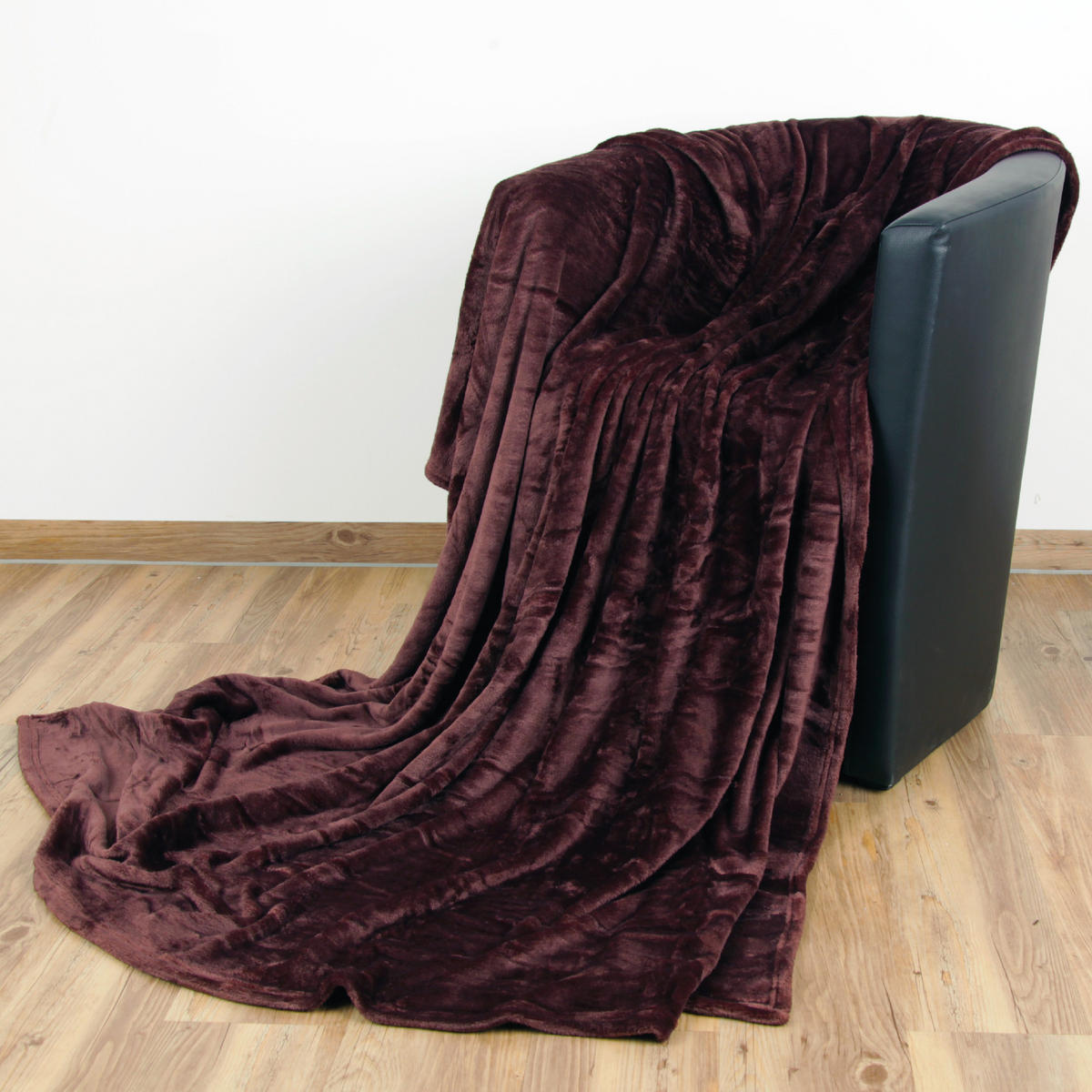 KUSCHELDECKE "Celina" Braun 130x170 cm - Braun, Textil (130/170cm)