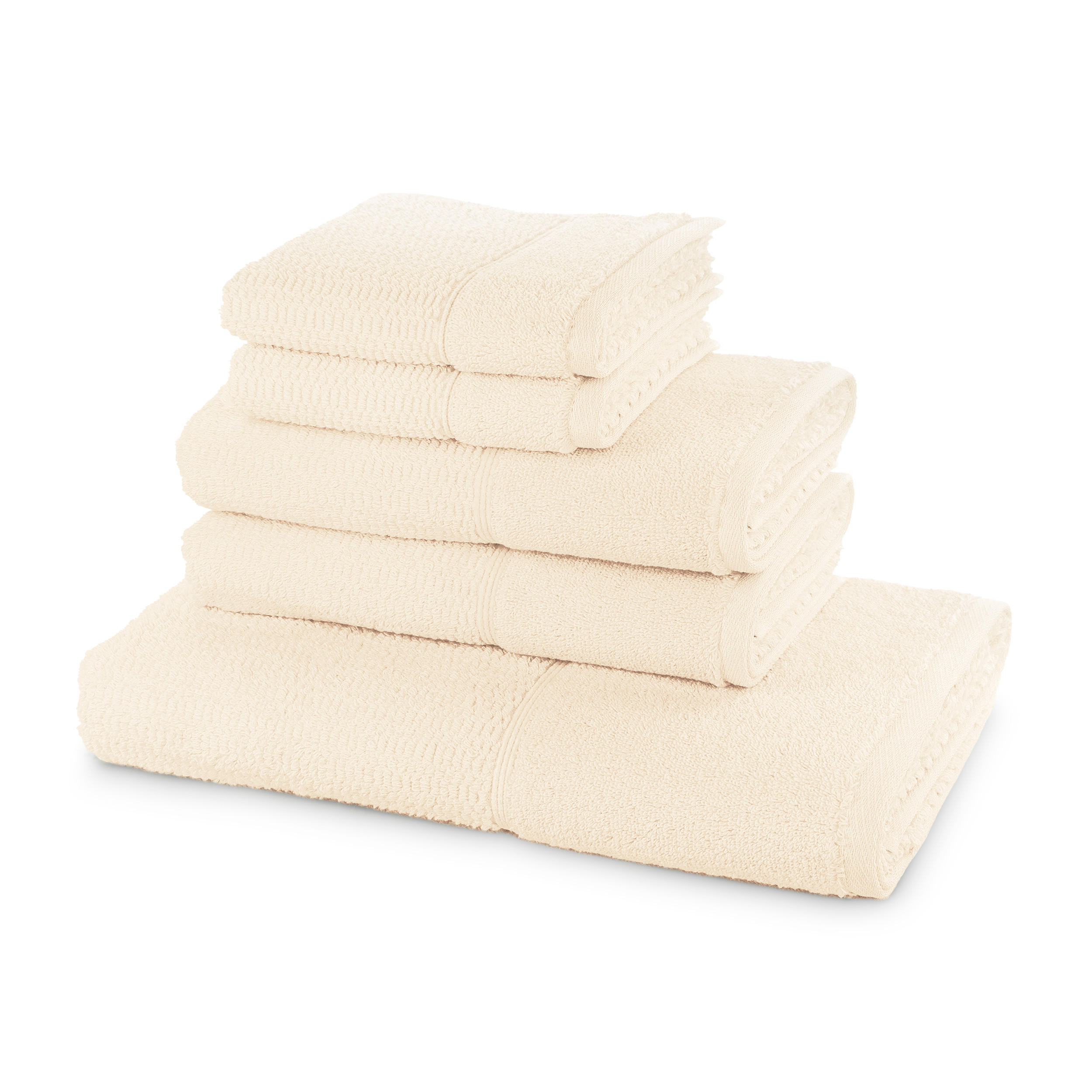 HANDTUCHSET PEARL 5- TLG - Beige, Textil (67/140cm) - Möve for Frottana
