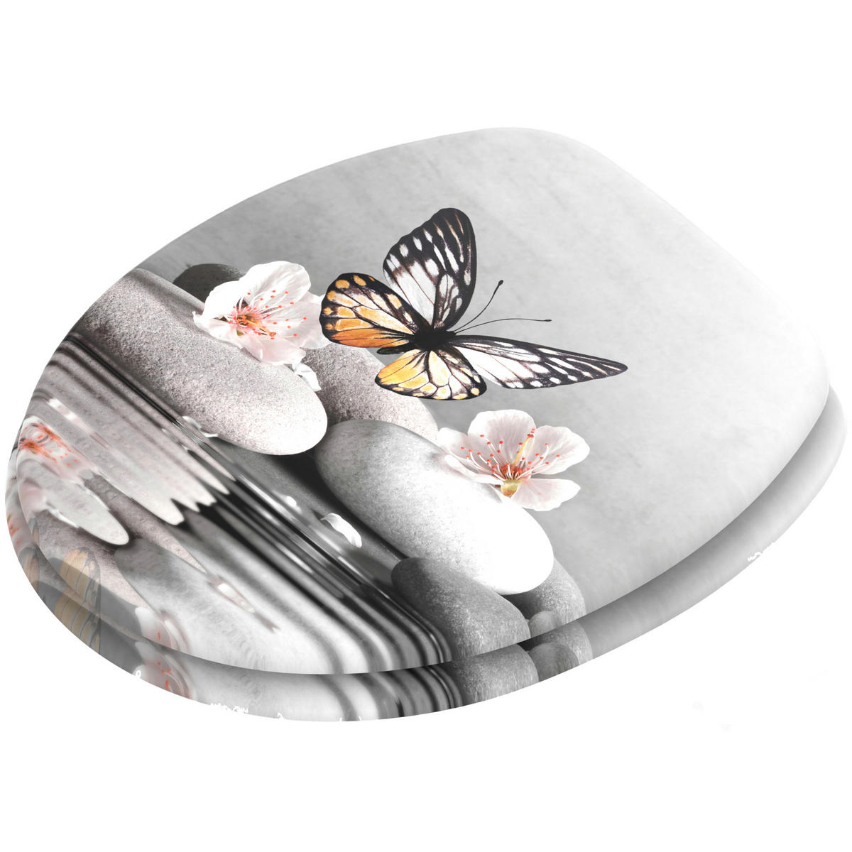 WC-SITZ Vanesa - Grau, Holzwerkstoff (38/6/47cm) - Sanilo