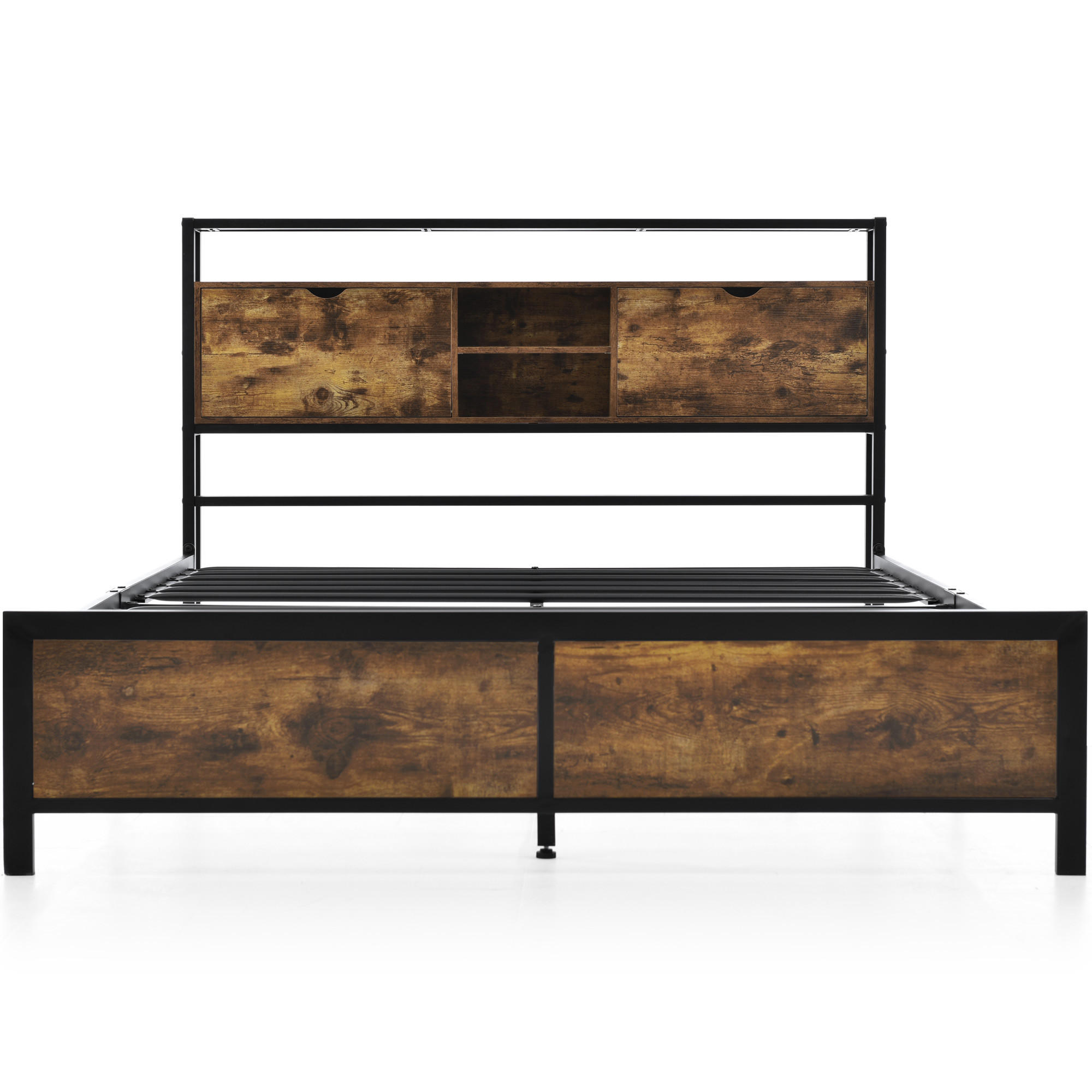 METALLBETT PANG-B7N4V2 140/200 cm Natur - Ahornfarben, Metall - PANGIVO