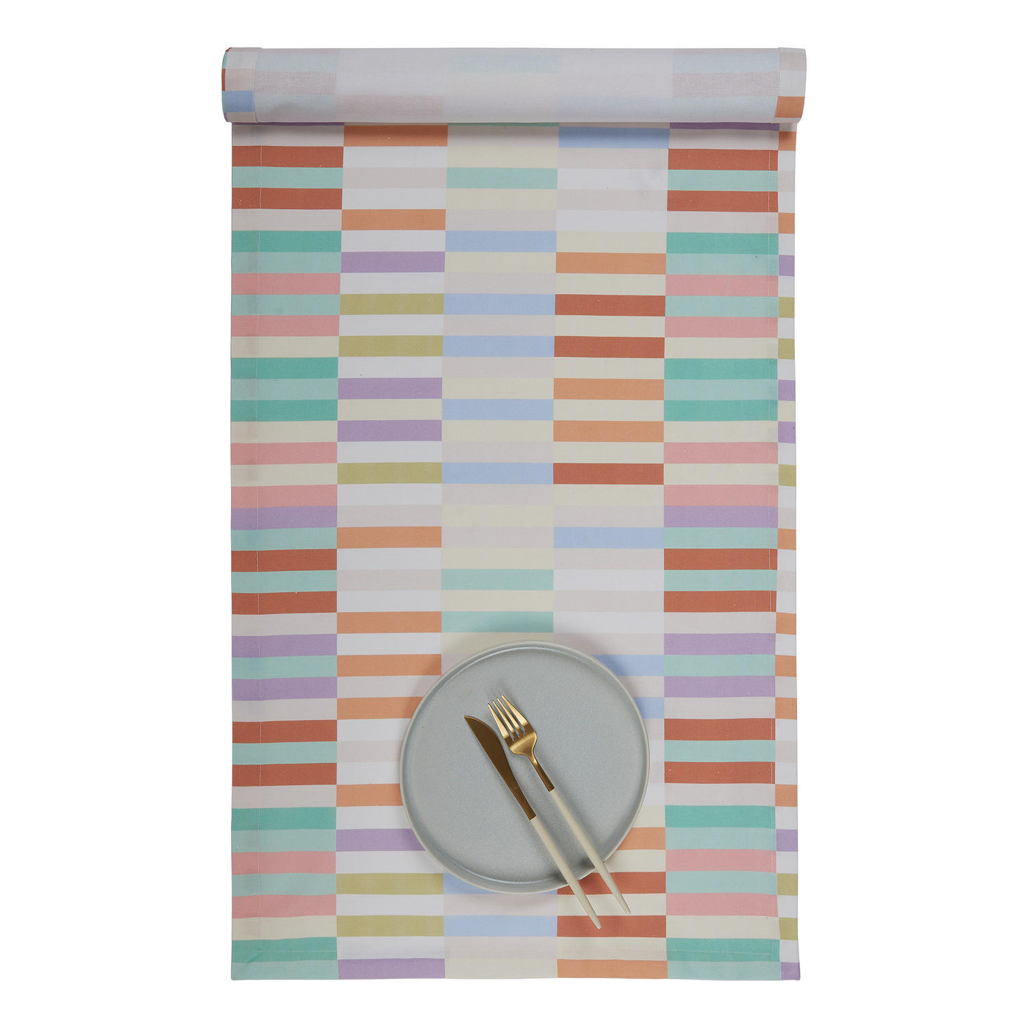 TISCHLÄUFER Supernatural - 100% Baumwolle Bunt 50x160 cm - Multicolor, Textil (160/50cm) - Butlers