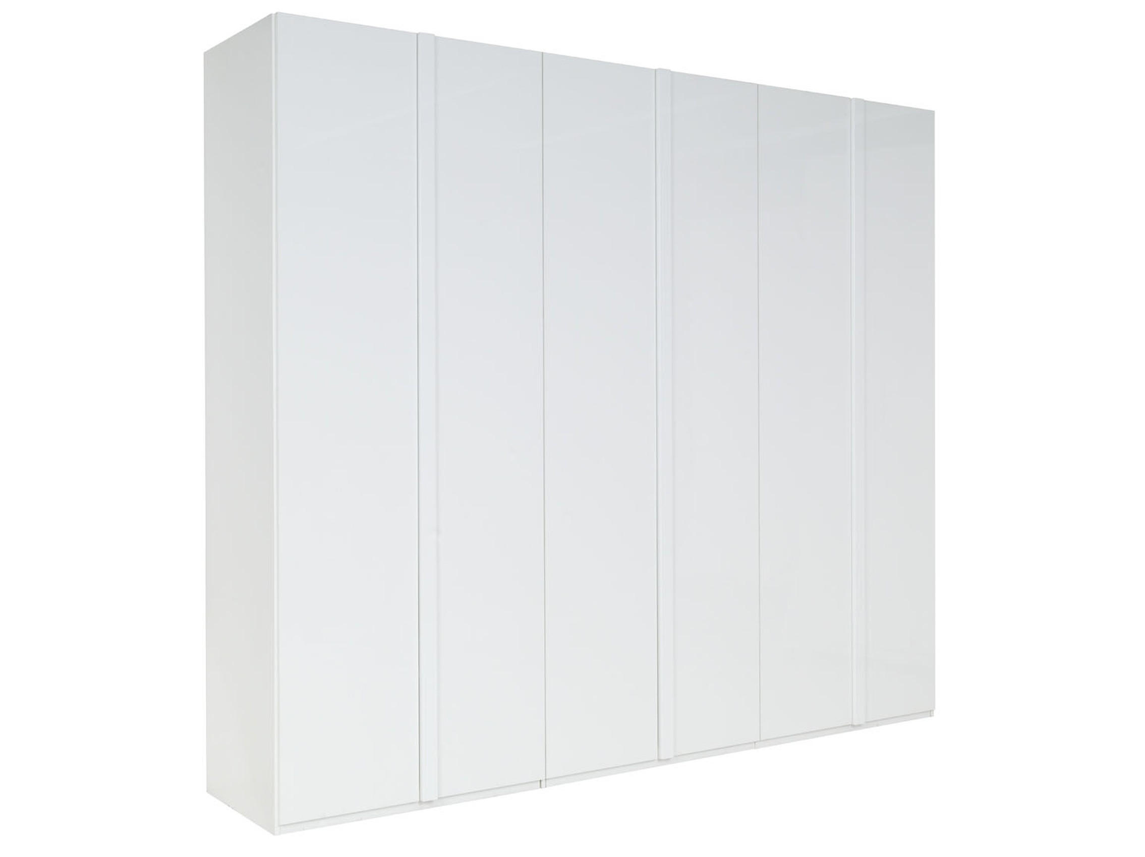KLEIDERSCHRANK Weiß Hochglanz 270/237/61 - Weiß Hochglanz, Holzwerkstoff (270/237/61cm) - RAUMHIRSCH FURNITURE