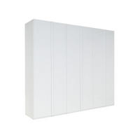 KLEIDERSCHRANK Weiß Hochglanz 270/237/61 - Weiß Hochglanz, Holzwerkstoff (270/237/61cm) - RAUMHIRSCH FURNITURE