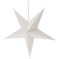 FENSTERSCHMUCK Papierstern 45 cm - Weiß, Papier (14/45/45cm) - Home Styling Collection