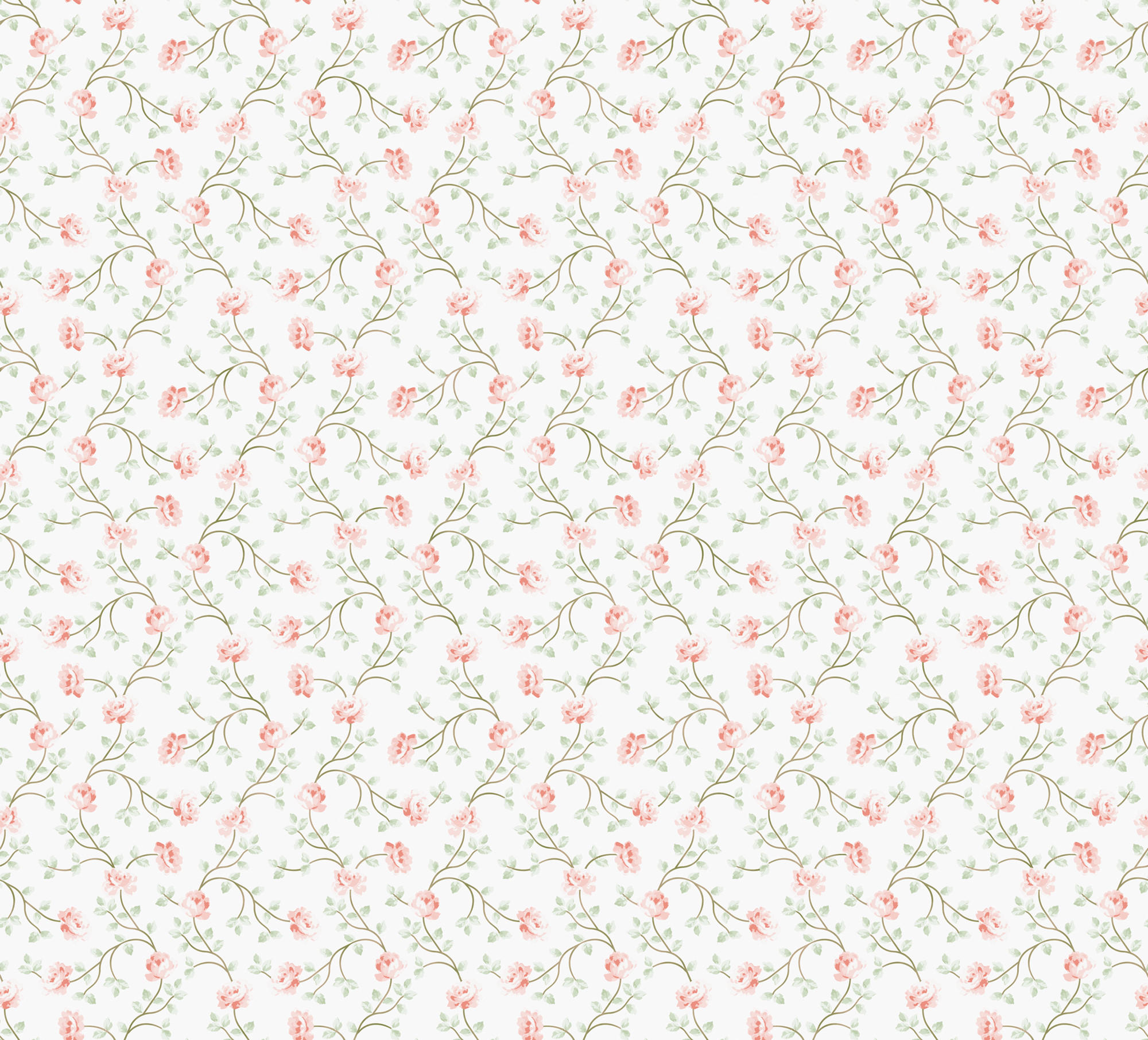 TAPETE Blumen 53 cm x 10 m - Pink, Papier (53/0.1cm) - Sanders & Sanders