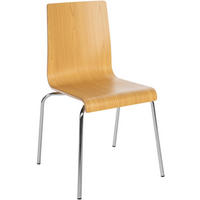STUHL Holz Natura - Eukalyptusholzfarben, Holz/Metall (49/85/49cm) - CLP