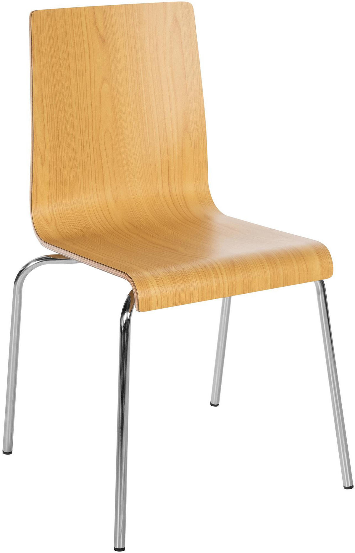 STUHL Holz Natura - Eukalyptusholzfarben, Holz/Metall (49/85/49cm) - CLP