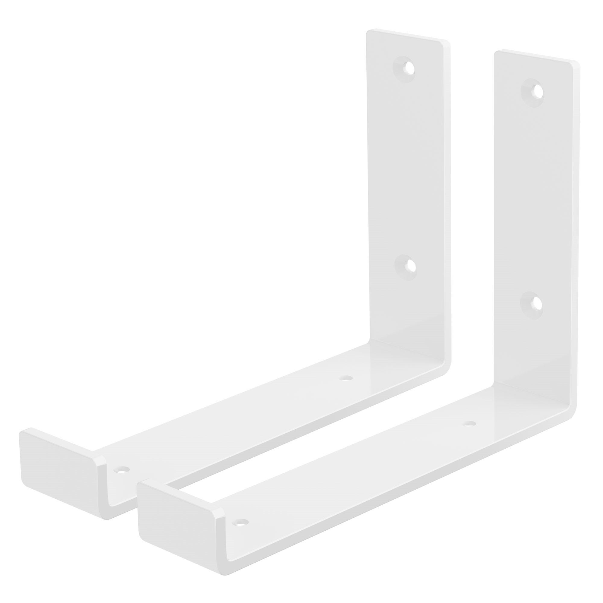 REGALHALTERUNG - Weiß, Metall (14.5/4/21cm) - ML-DESIGN