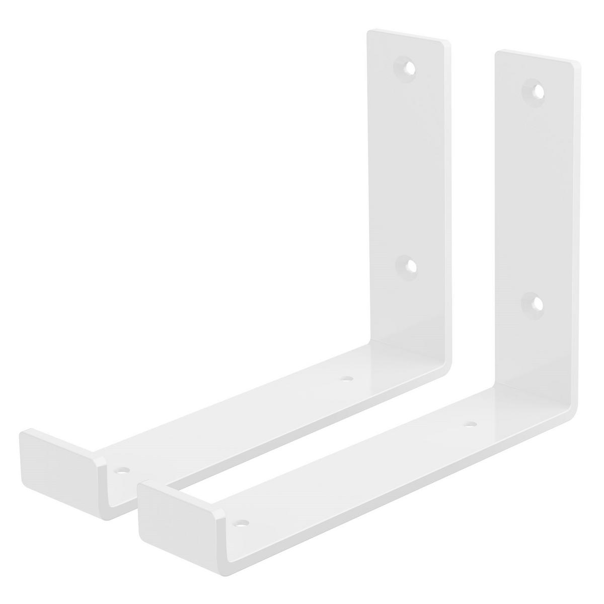 REGALHALTERUNG - Weiß, Metall (14.5/4/21cm) - ML-DESIGN