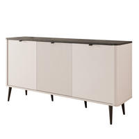 KOMMODE NAVANI 160 cm Kaschmire/ Stein - Kaschmir/Goldfarben, Holzwerkstoff/Metall (160/82/40cm) - Idohome