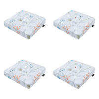 SITZKISSEN Donna 40/40 cm 4er-Set - Multicolor/Hellblau, Textil (40/7/40cm) - Madison