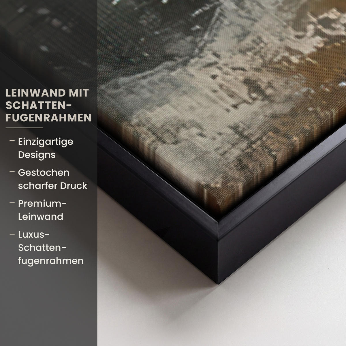 LEINWAND Bilder mit Rahmen - Weihnachtsbaum - Vintage - Weihnachten - Geschenk - 80x120 - Rostfarben, Textil (80/120cm) - MuchoWow
