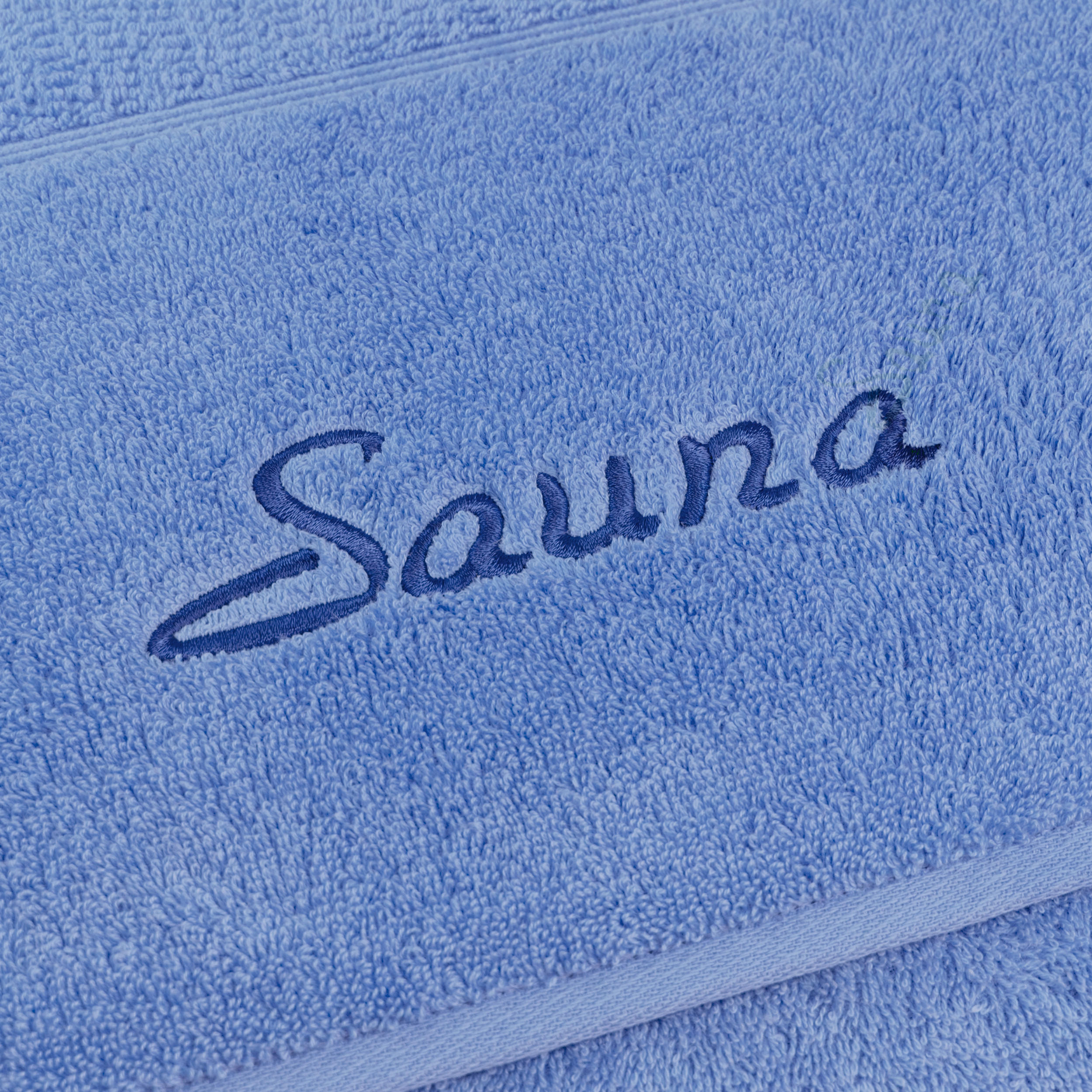 SAUNA SET PEARL 2-TLG - Hellblau, Textil (80/200cm) - Möve for Frottana