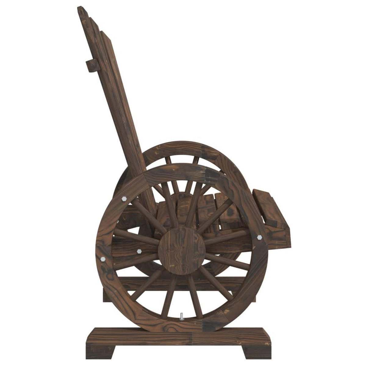 ADIRONDACK-GARTENSTUHL Massivholz Tanne - Braun, Holz (63/99/62cm) - vidaXL