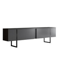 TV-MÖBEL mit 2 Klapptüren Luxe 180/30/50 cm - Anthrazit, Holzwerkstoff (180/50/30cm) - Calicosy