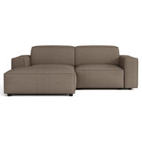 ROHOVÁ POHOVKA Sellmo 210 cm - černá/světle hnědá, textil/plast (210/166cm) - Selsey