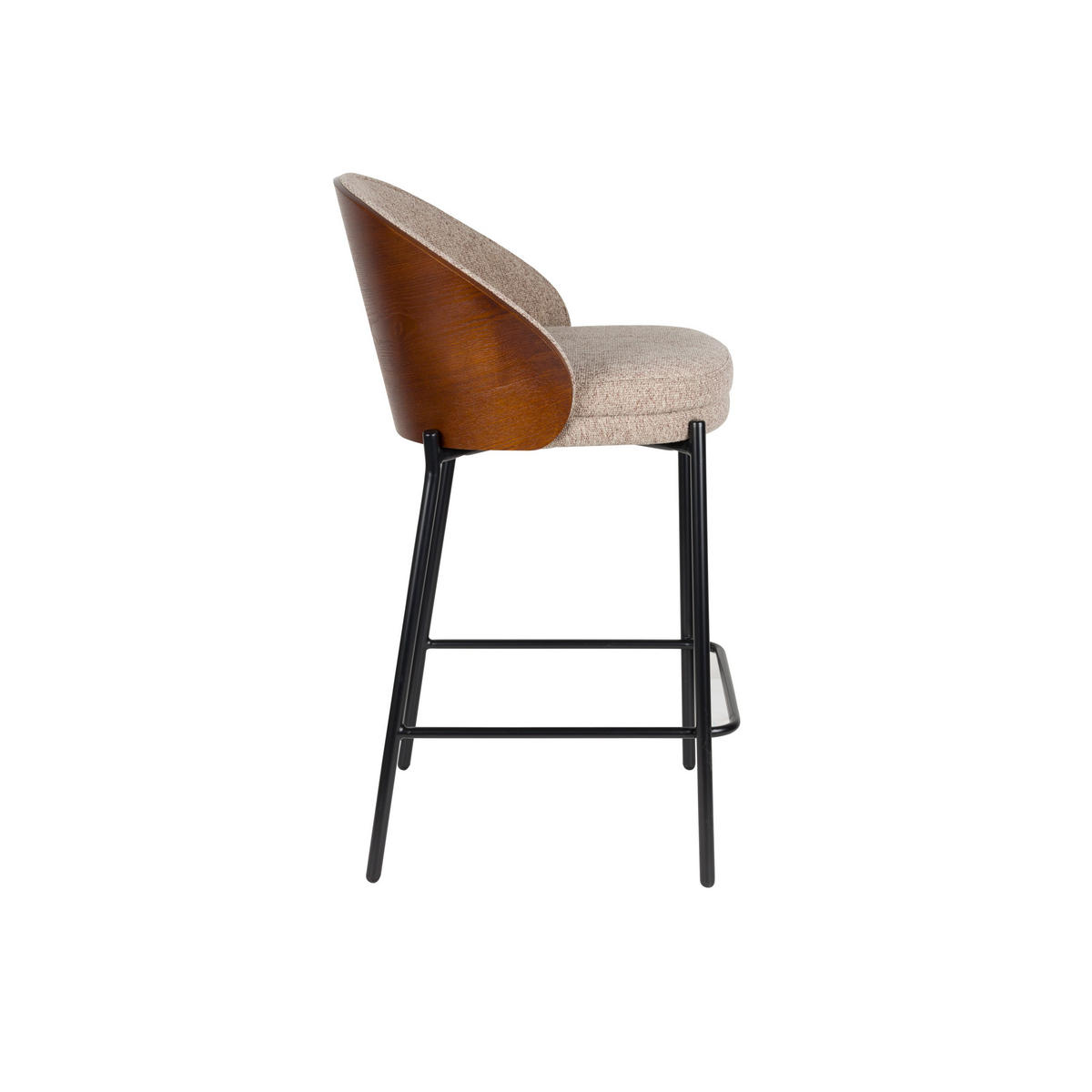 BARHOCKER Rodin Rückenlehne 65 cm Beige - 2 er Set - Beige, Kunststoff (53/87/50cm) - Dutchbone
