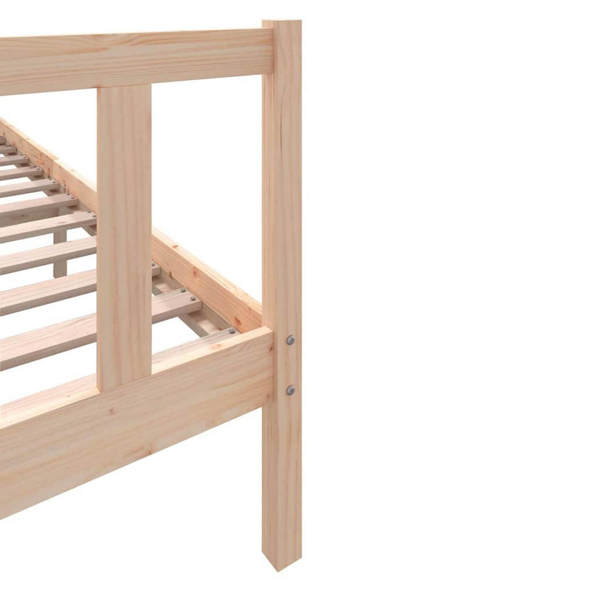 BETT Kirk 205.5/205.5 cm - Braun, Holz (200/200cm) - Nettlife