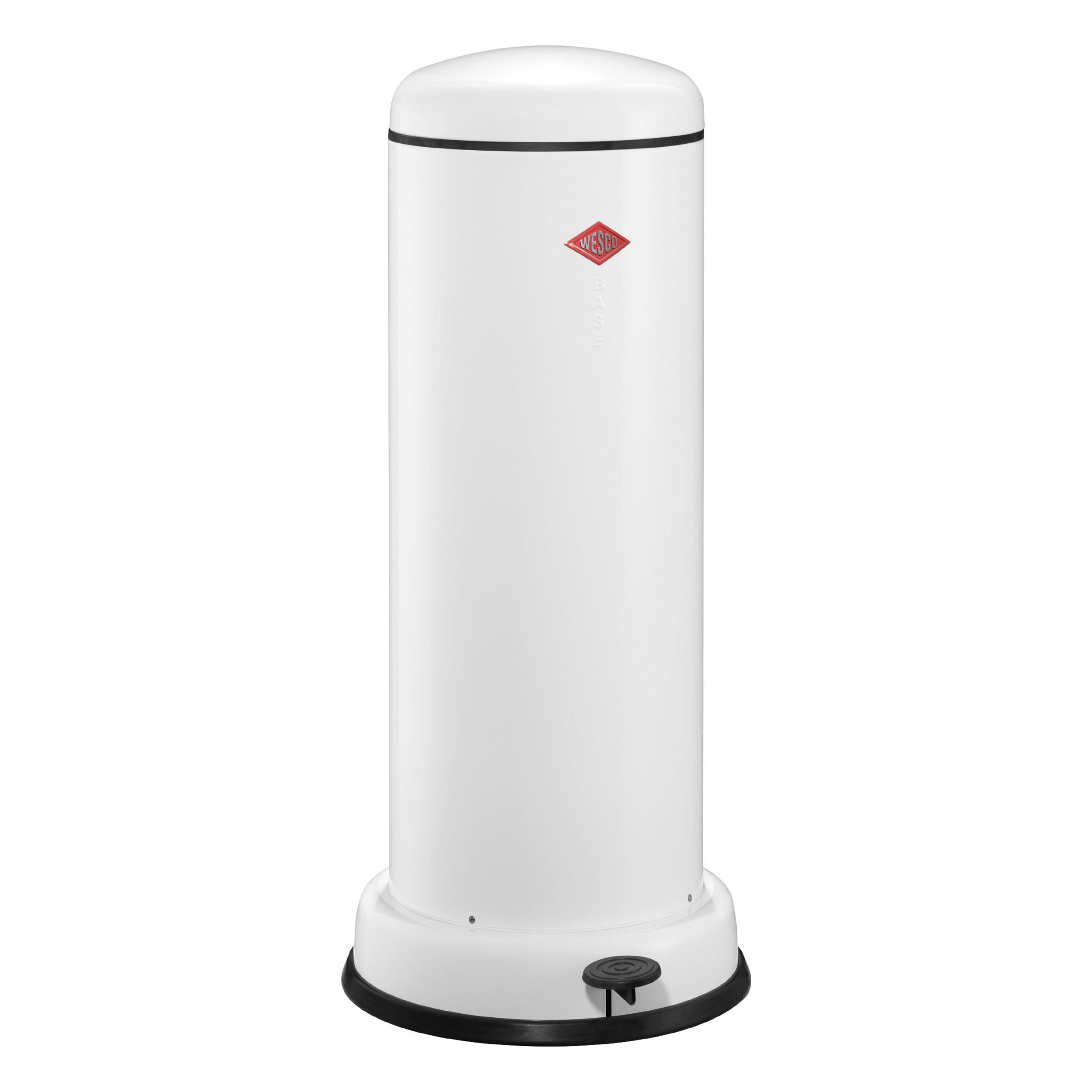 TRETABFALLSAMMLER Big Baseboy Weiß - Weiß, Metall (36.2/80/36.2cm) - Wesco