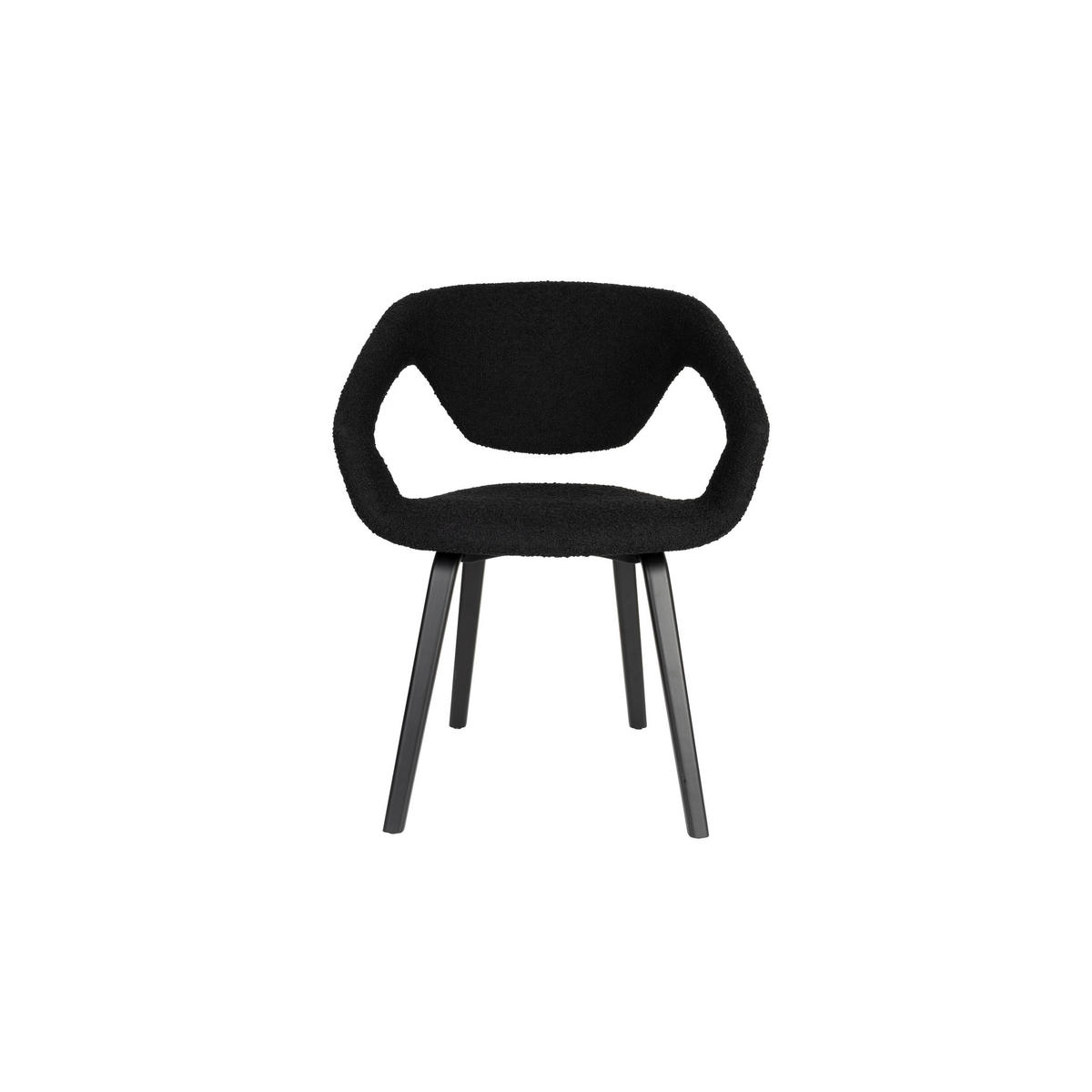 ESSZIMMERSTUHL Flexback Schwarz - 2 er Set - Schwarz, Holz (64/79/57cm) - Zuiver