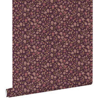 TAPETE Blumen 50 x 900 cm - Lila, Papier (50/0.1cm) - ESTAhome
