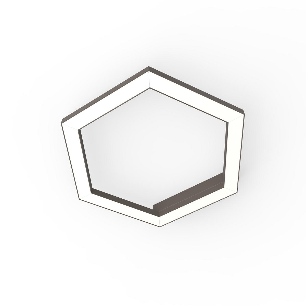 LED-DECKENLEUCHTE - Graubraun, Metall (1.6/3/40cm) - Lumicom