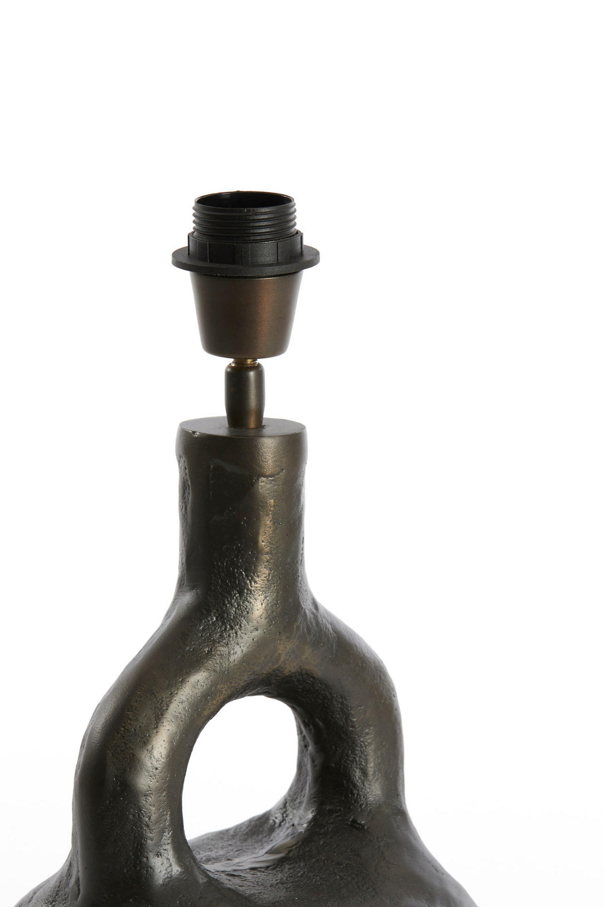 LAMPENFUSS Imola Grau Ø19/30 cm - Grau, Metall (19/17/30cm) - Light & Living