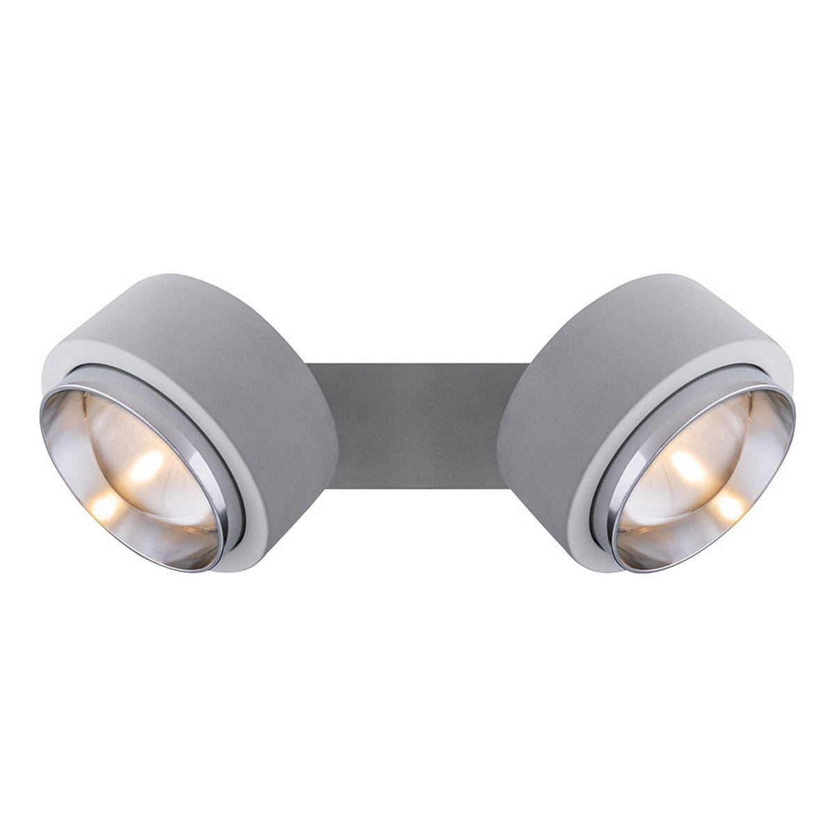 LED DECKENLEUCHTE TIMO Grau Beton - Grau, Metall (24/9.7/15cm) - Globo Lighting