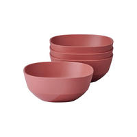 SCHALEN Silueta Vivid Mauve 250 ml 4er Set - Rot/Rosa, Kunststoff (11cm) - Mepal