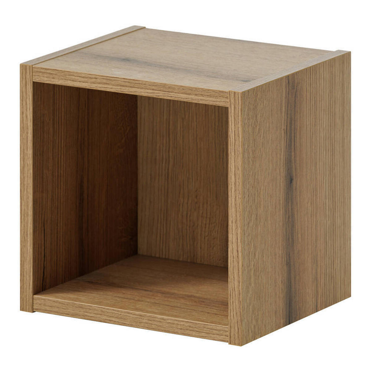 BADEZIMMERREGAL Skelbolu - Eichefarben, Holzwerkstoff (27/25/21cm) - [en.casa]