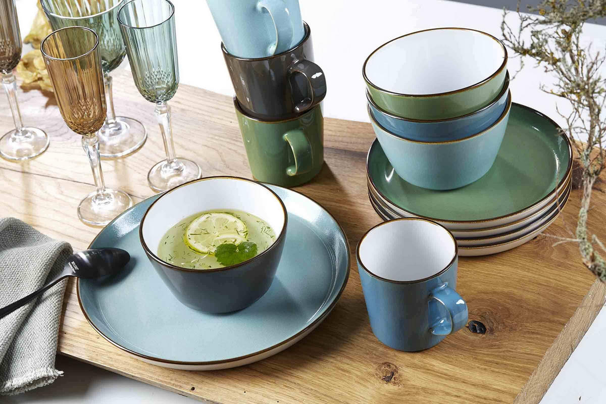 SPEISETELLER Visby Blau ø 26,5 cm 4er Set - Blau, Keramik (26.5cm) - Ritzenhoff Breker