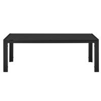 GARTENTISCH Lerum - Schwarz, Glas/Metall (50/100/35cm) - casa.pro