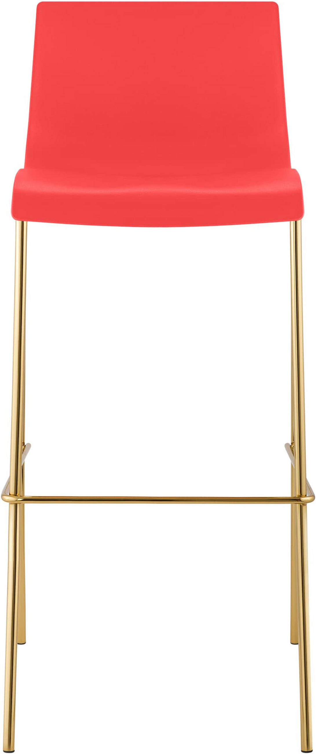 BARHOCKER 2er Set Tenar Kunststoff Rot Gold - Rot, Kunststoff (43/100/48cm) - DELUKE