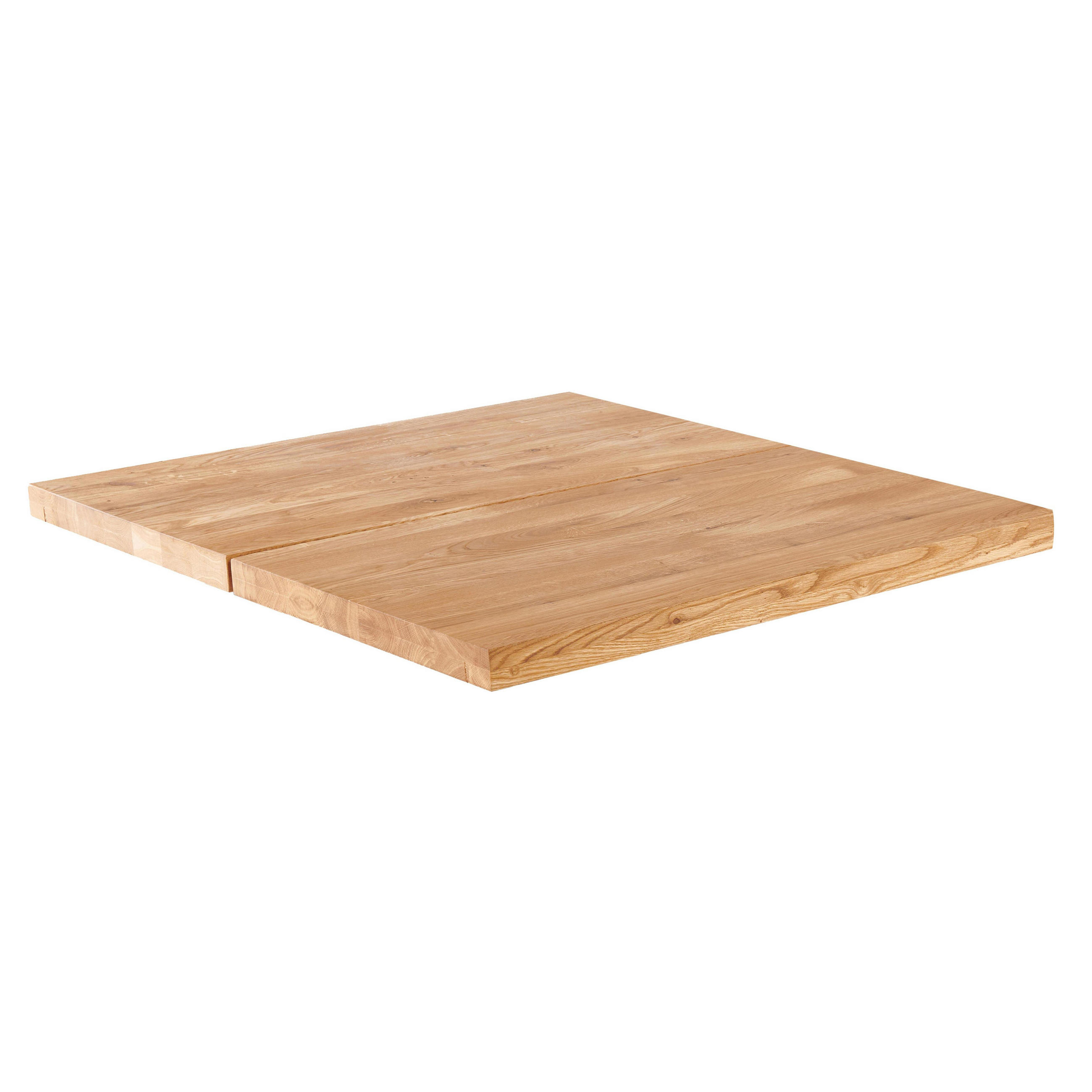 Oviala Tischplatte Eiche 70x2x70 cm
