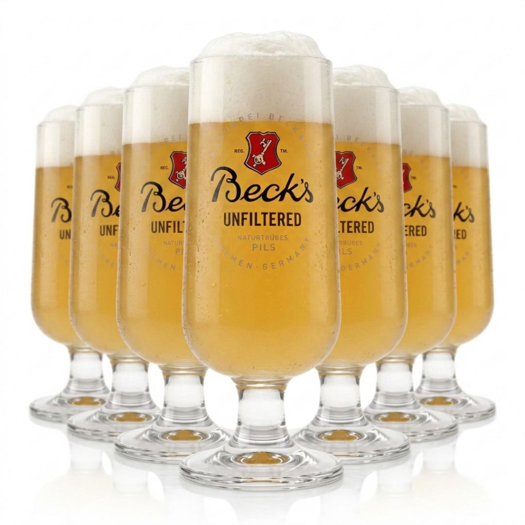 BIERGLÄSER 6er-Set 500 ml Becks - Transparent, Glas (0.5L) - Ritzenhoff