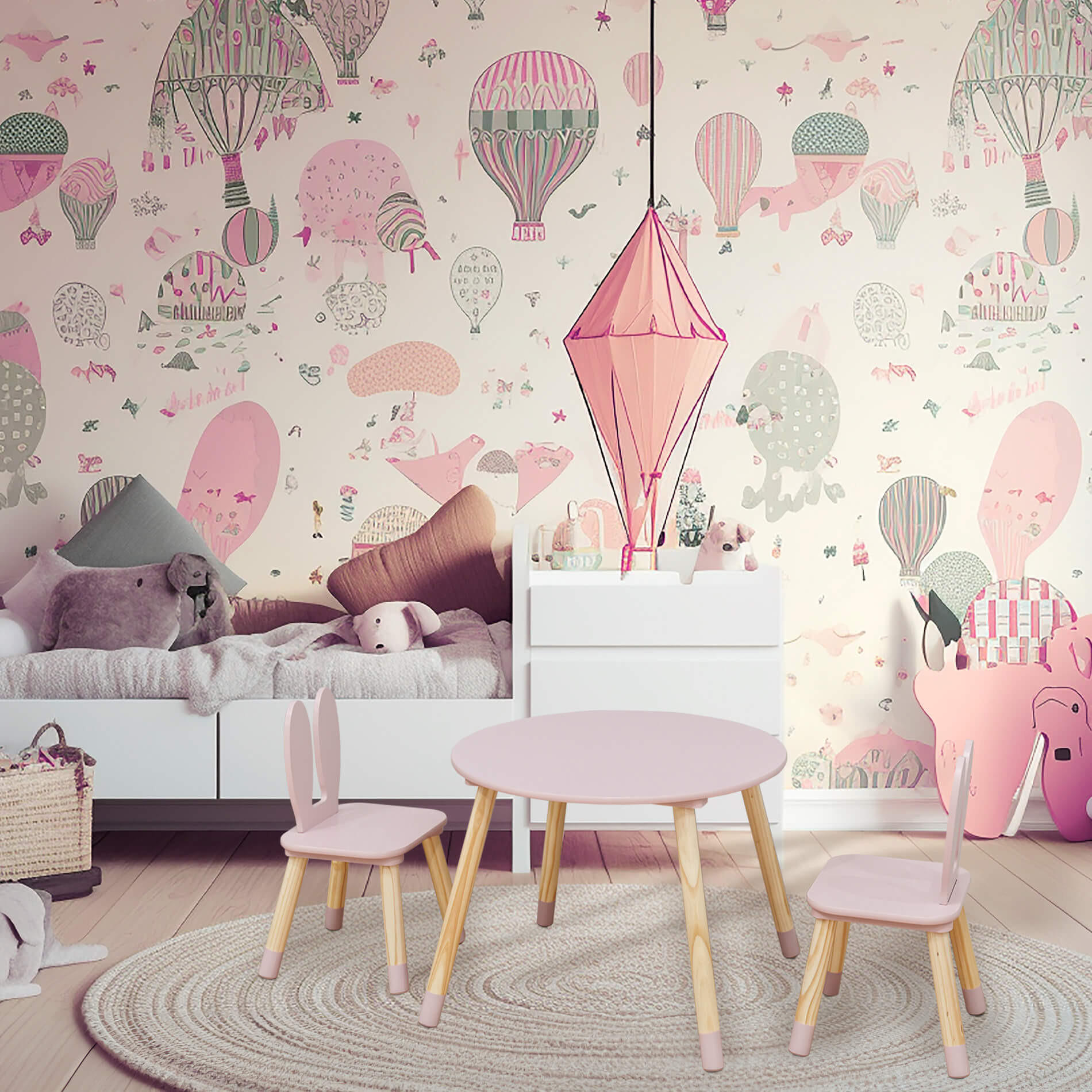 Thumbnail - Mobili Rebecca Kindersitzgruppe, Pink, Holzwerkstoff, 60x44x60 cm, Kinder- & Jugendzimmer, Kindermöbel, Kindersitzmöbel ...