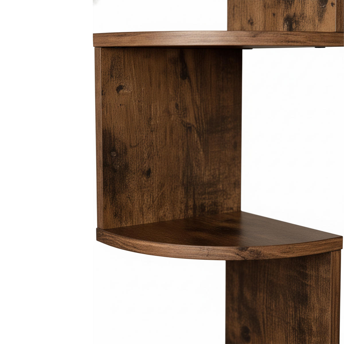 ROHOVÝ reg. - hnedá, kompozitné drevo (20/125/20cm) - Relaxdays