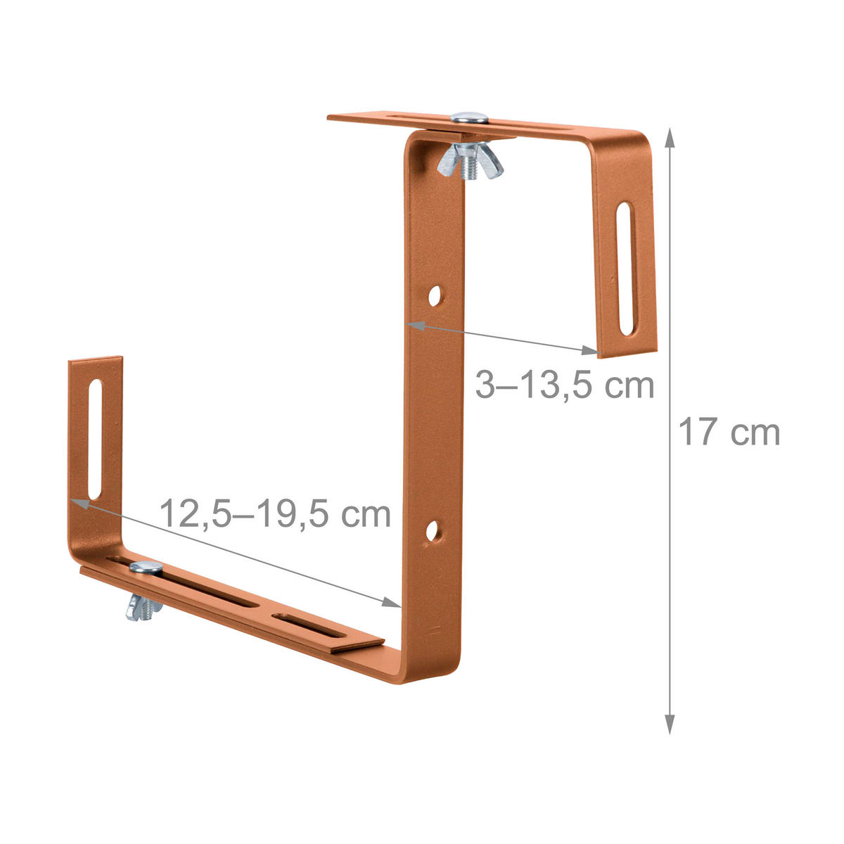 HÅLLARE BLOMLÅDA ljusbrun 4-pack - Ljusbrun, Metall (2/17/34cm) - Relaxdays