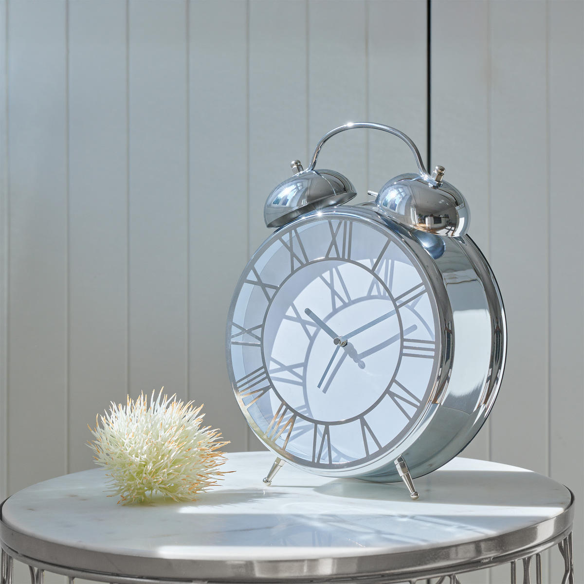 TISCHUHR Castil 29.5x8cm, Silber - Silberfarben, Metall (8/29.5/23.5cm) - home&you