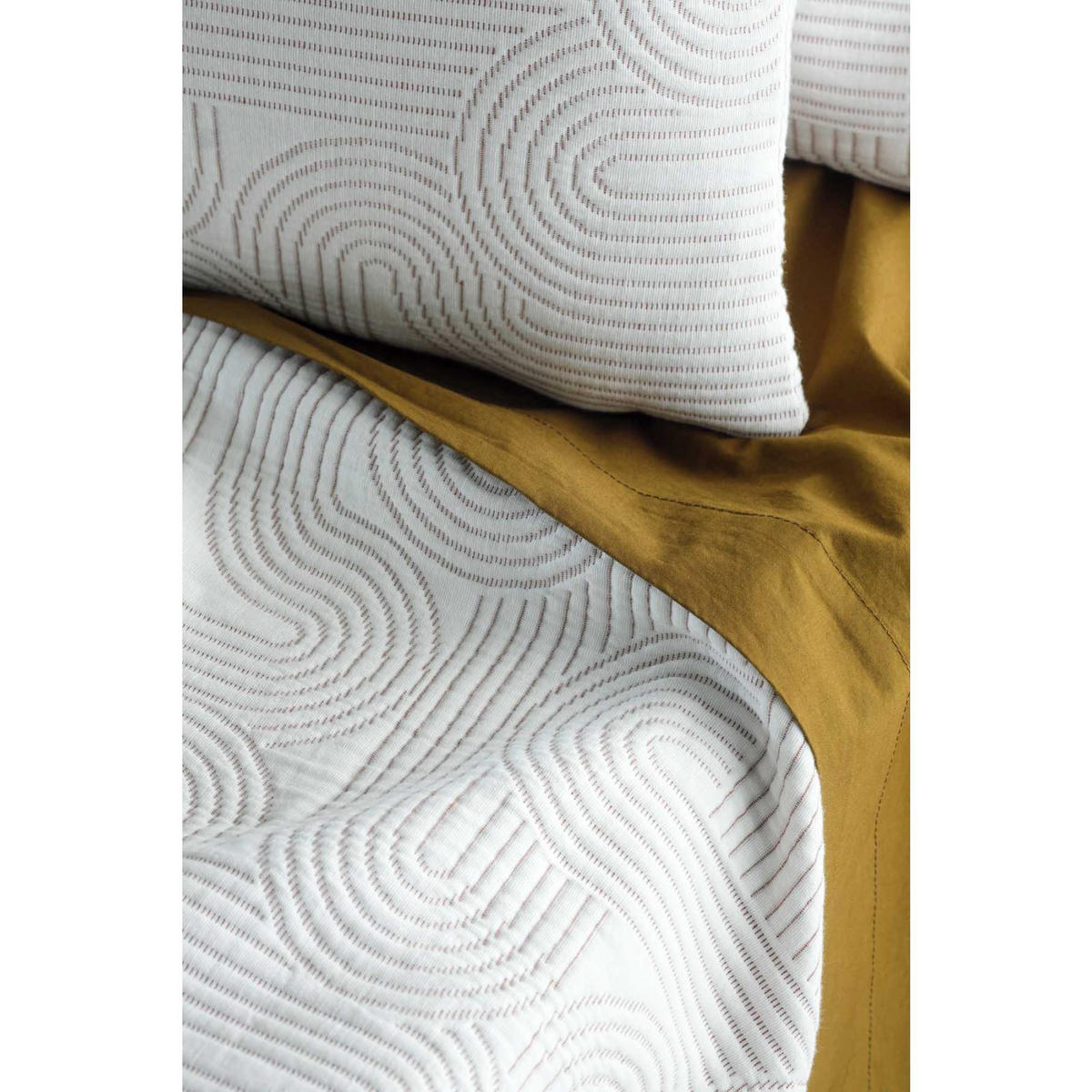 TAGESDECKE Kiko kupfer 180 x 260 cm - Dunkelorange, Textil (180/260cm)