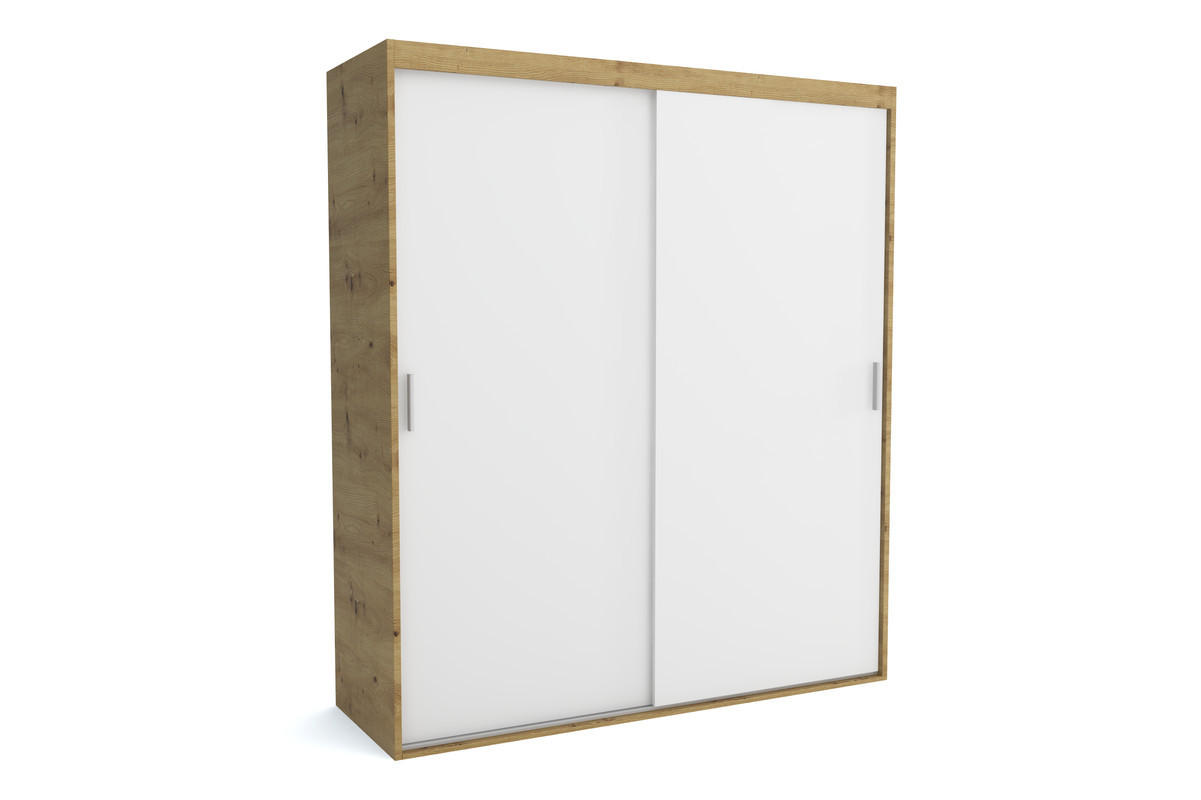 Furnlux Kleiderschrank Weiß 170x205x60 cm