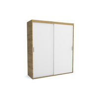 KLEIDERSCHRANK MAT A Weiß 170x60x205 cm - Weiß, Holzwerkstoff (170/205/60cm) - FURNLUX