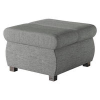 POLSTERHOCKER Bangkok Klein - Silberfarben, Holz/Kunststoff (60/39/60cm) - MIRJAN24