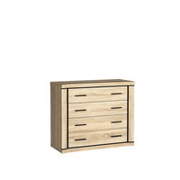 KOMMODE Dallas D-2 Eiche Sonoma - Sonoma Eiche, Holzwerkstoff (107/91/45cm)