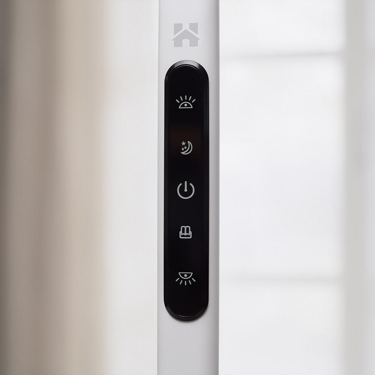 LED Büro Stehleuchte VEKOR - Weiß - Weiß, Metall (6.3/33.5/200cm) - Home Deluxe